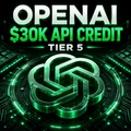 OpenAI $30K API Credit Account — Tier 5